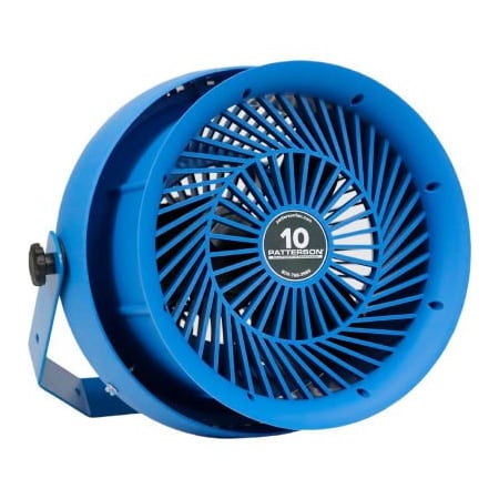 Patterson Patterson Fan 10in Dia High Velocity Industrial Fan w/ Personal Cooling, 1 HP F10A